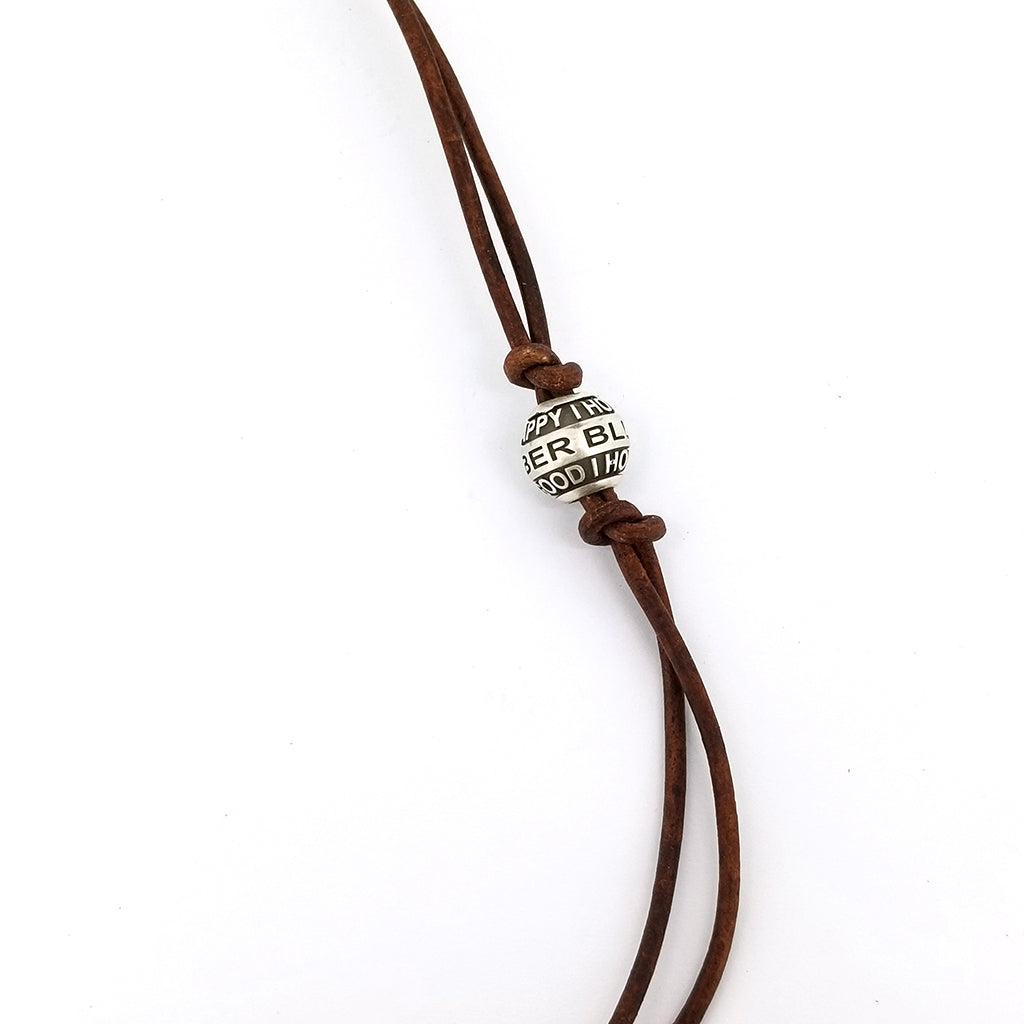 I Hope You're Happy Lyric Charm Bead