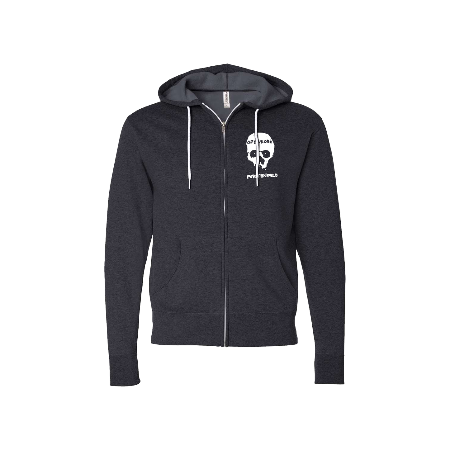 Justin Furstenfeld - Open Book Skull Lightweight Zip Hoodie