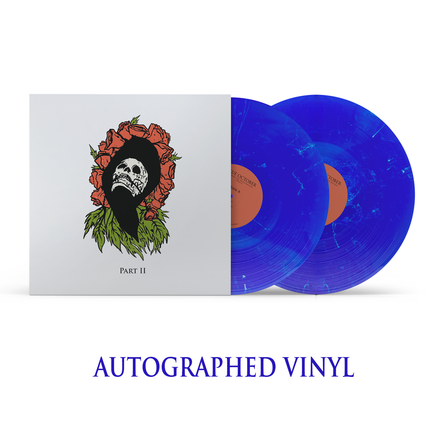 Spinning The Truth Around (Part II) Autographed Vinyl - Blue Swirl