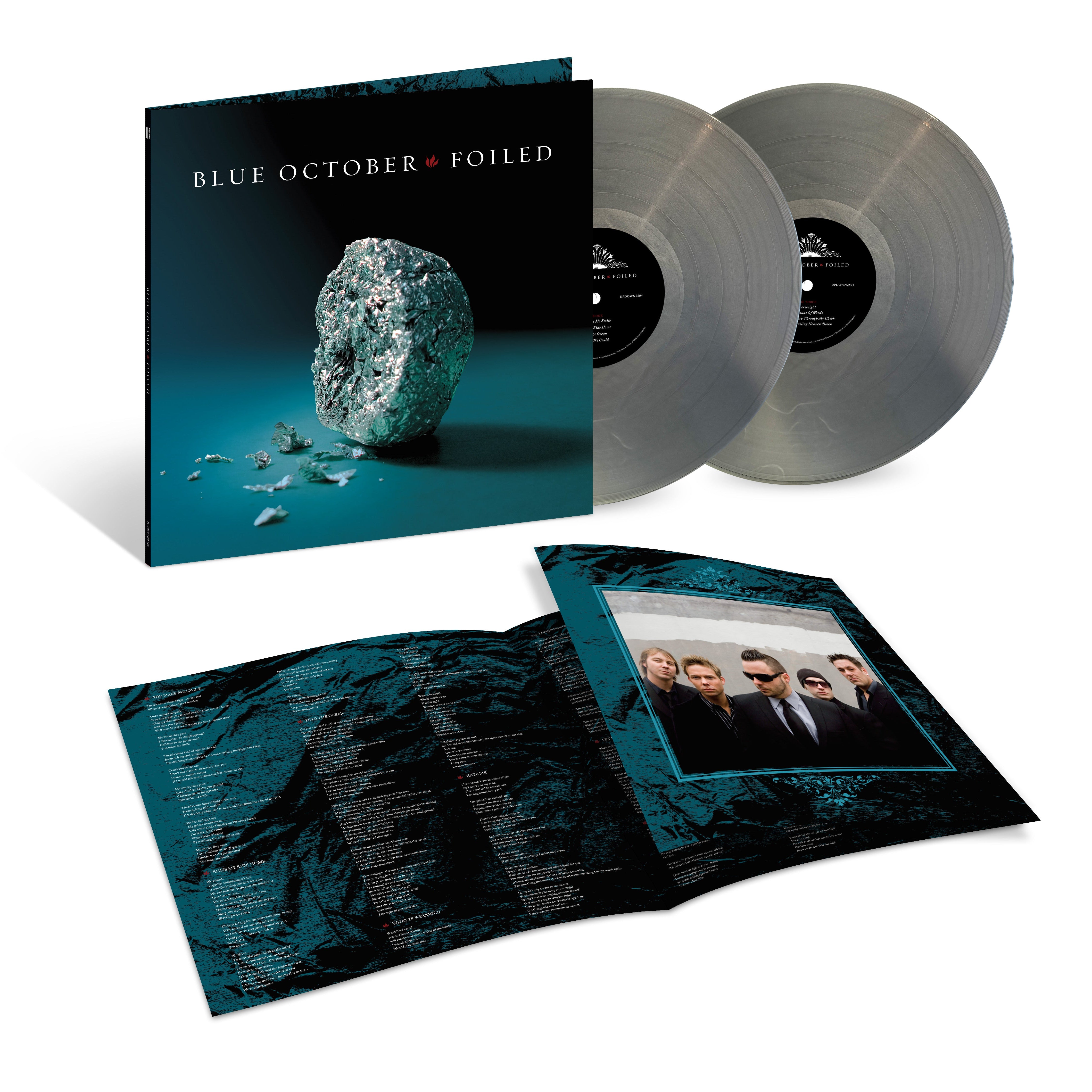 Blue October - Foiled Vinyl Limited Edition (SilverMarble) – Blue