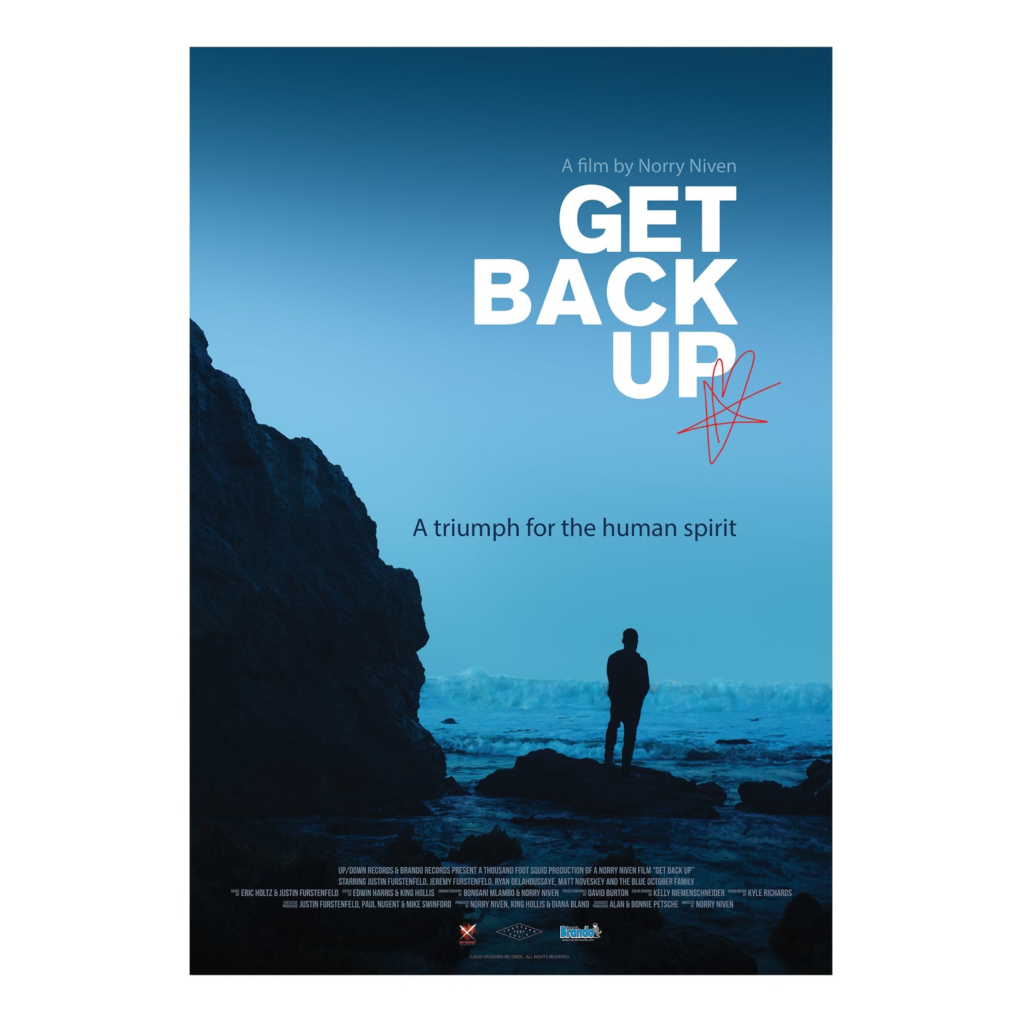 Get Back Up Autographed Movie Poster