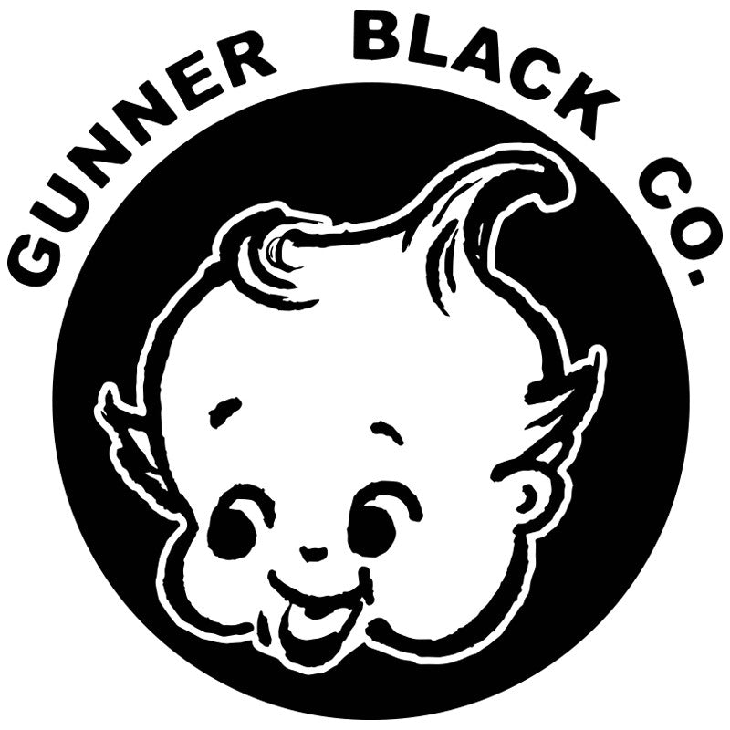 Gunner Black Logo Sticker
