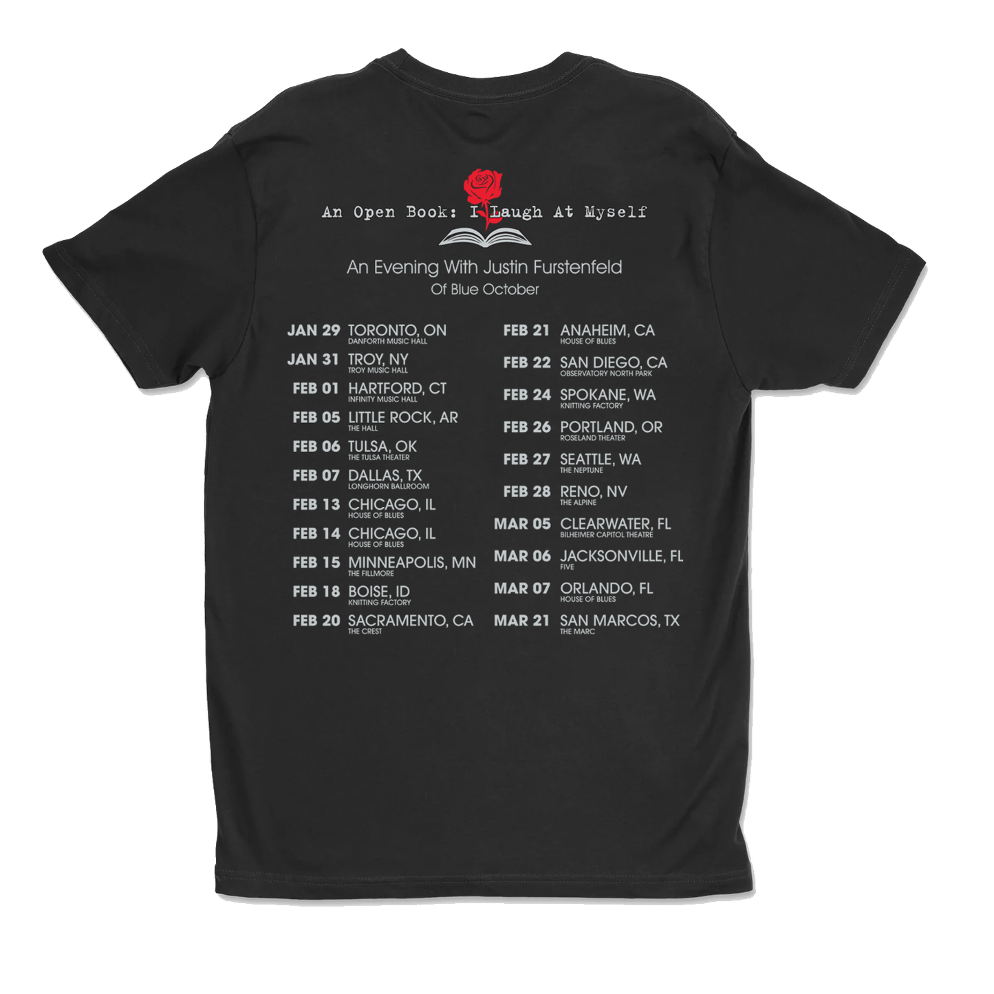 Justin Furstenfeld - 2026 ILAM Tour Tee