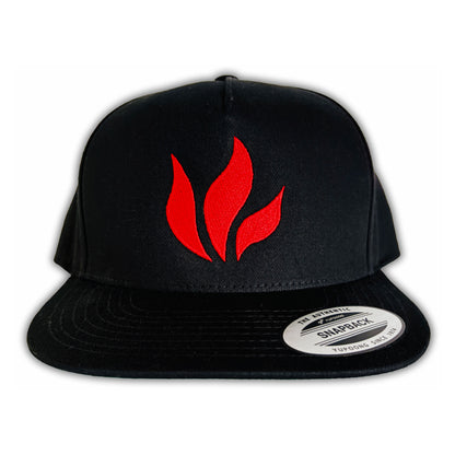 Foiled Flame Snapback Cap