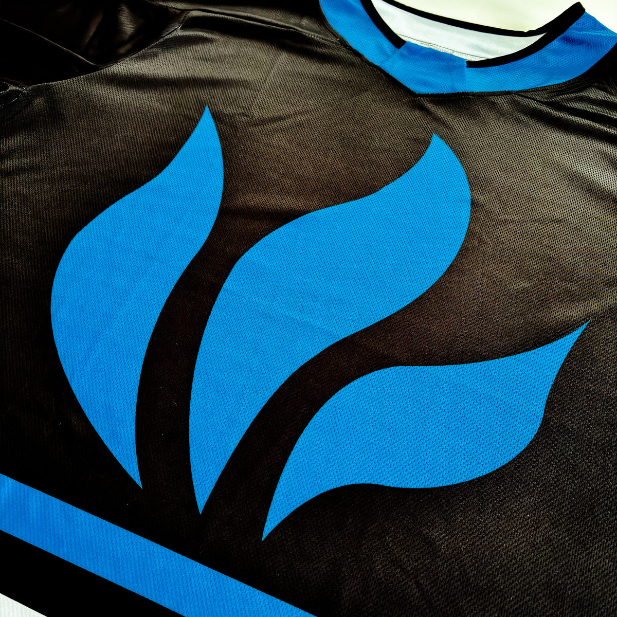 Flame Hockey Jersey (Blue #55)