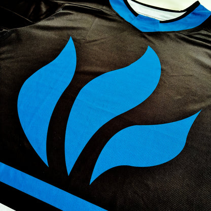 Flame Hockey Jersey (Blue #55)