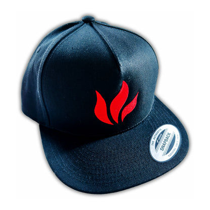 Foiled Flame Snapback Cap
