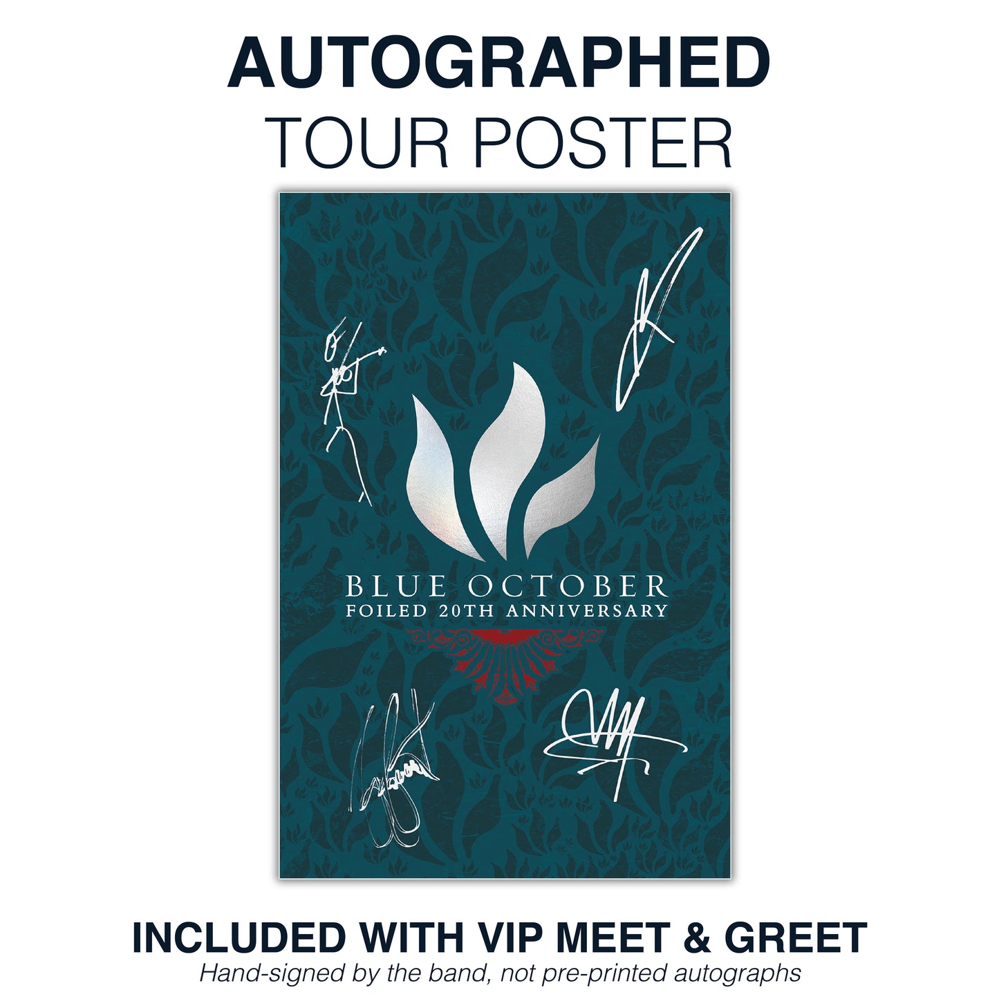 Foiled 20th Anniversary World Tour VIP Meet & Greet - NOV 6, 2026 - Hart Theatre at The Egg - Albany, NY (5:00pm)