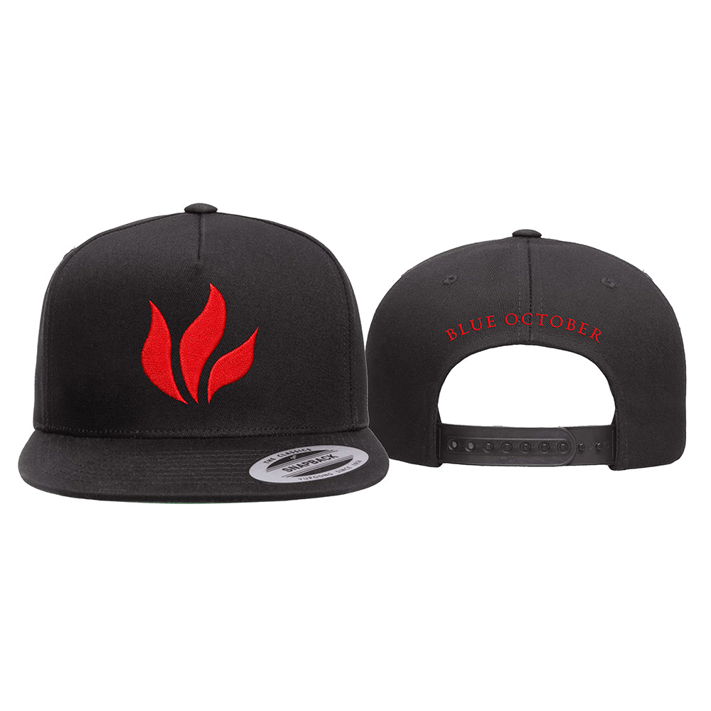 Foiled Flame Snapback Cap