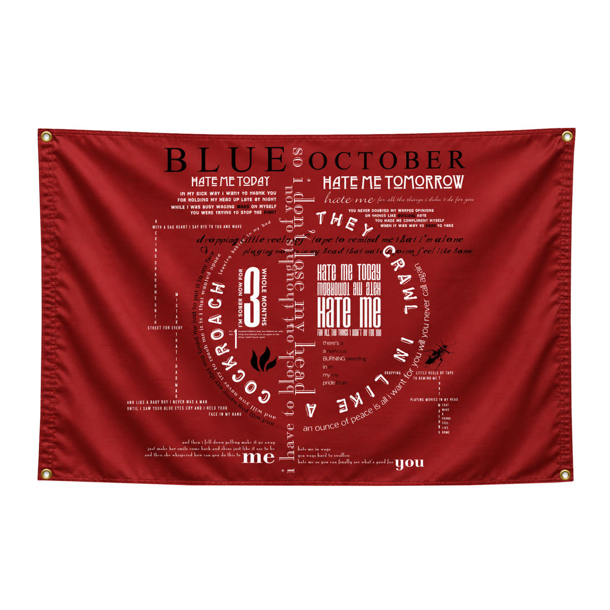 Hate Me Wall Flag