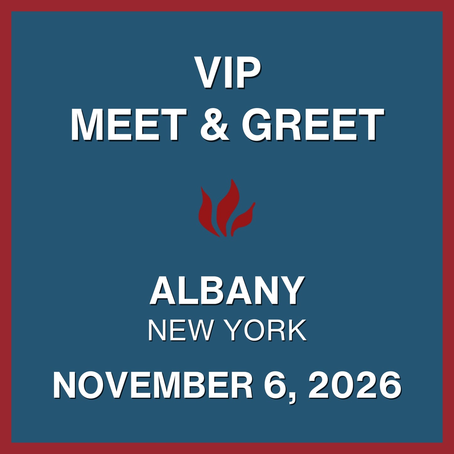 Foiled 20th Anniversary World Tour VIP Meet & Greet - NOV 6, 2026 - Hart Theatre at The Egg - Albany, NY (5:00pm)