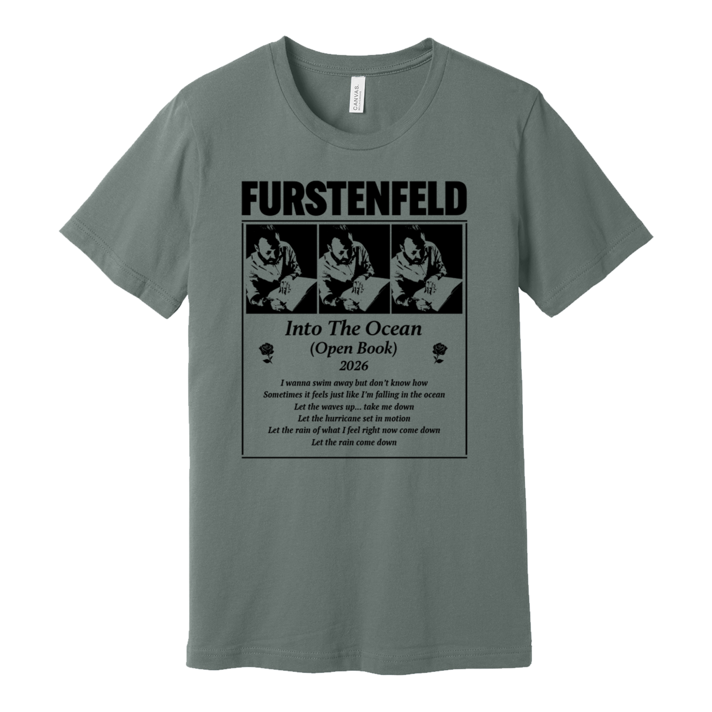 Justin Furstenfeld Into The Ocean Lyric Tee | Blue October