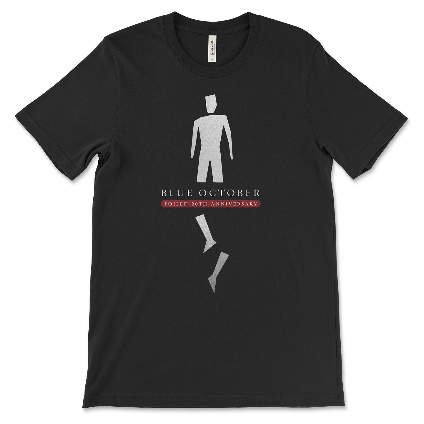 Front view of the Blue October Broken Man T-shirt