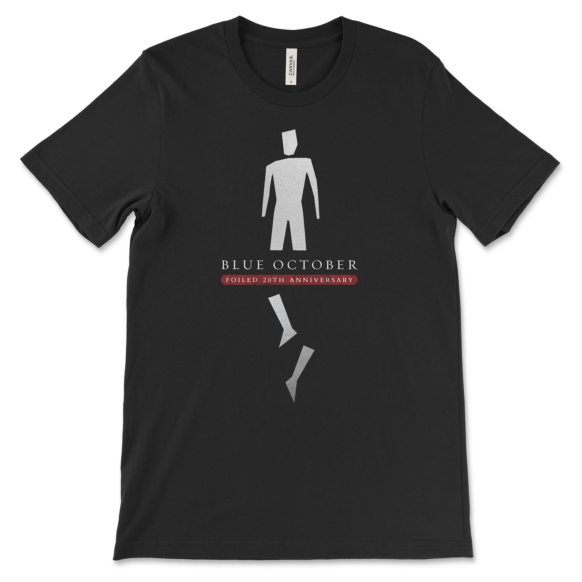 Front view of the Blue October Broken Man T-shirt