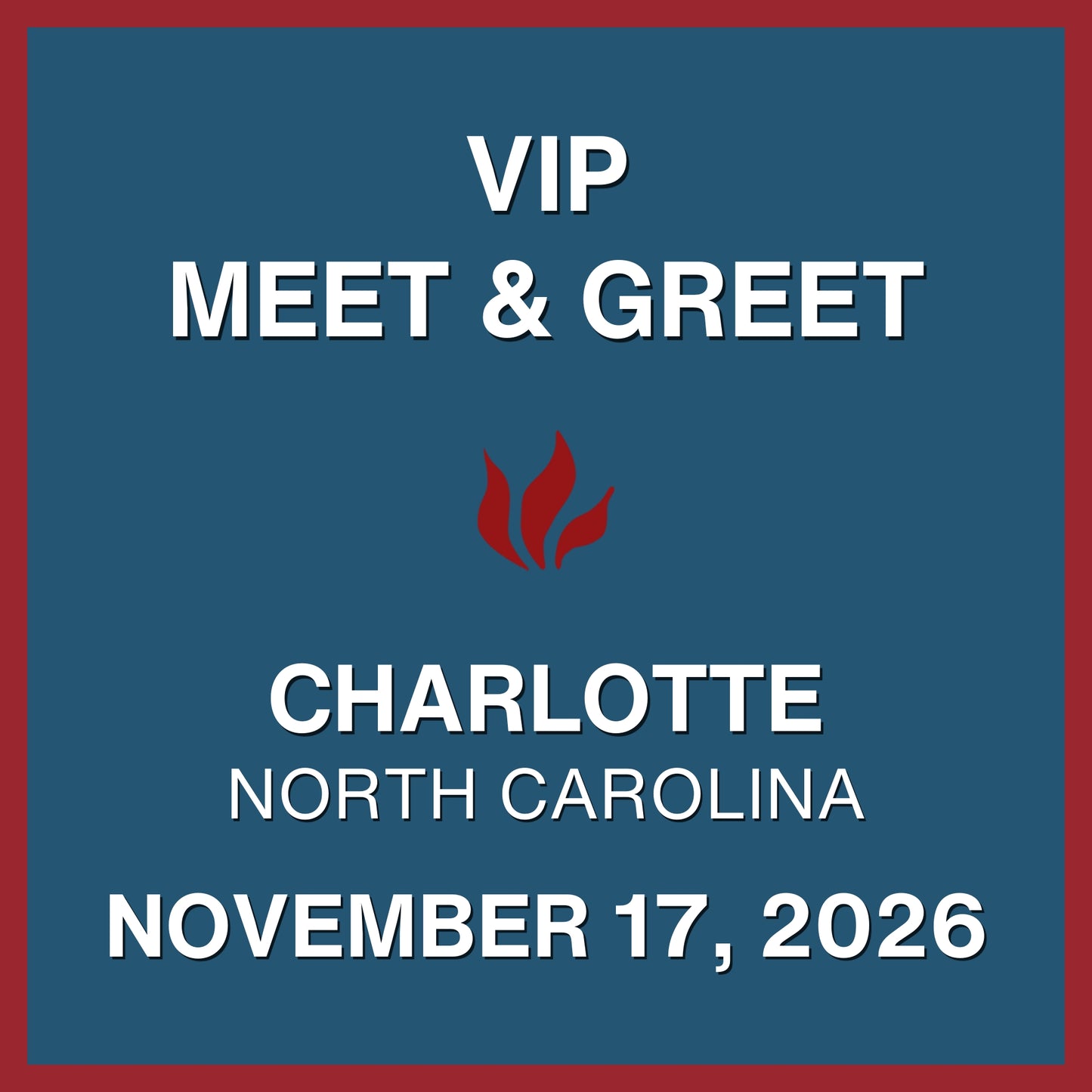 Foiled 20th Anniversary World Tour VIP Meet & Greet - NOV 17, 2026 - The Fillmore - Charlotte, NC (5:00pm)
