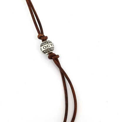 I Hope You're Happy Lyric Charm Bead