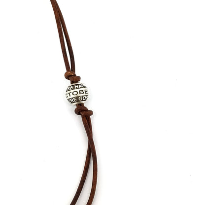 I Hope You're Happy Lyric Charm Bead