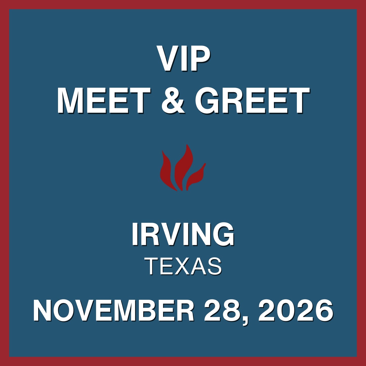 Foiled 20th Anniversary World Tour VIP Meet & Greet - NOV 28, 2026 - The Pavilion at Toyota Music Factory - Irving, TX (5:00pm)