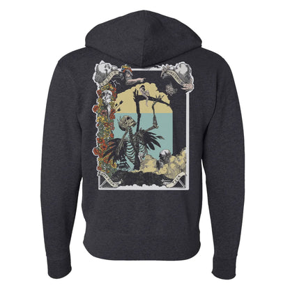 Justin Furstenfeld - Open Book Skull Lightweight Zip Hoodie