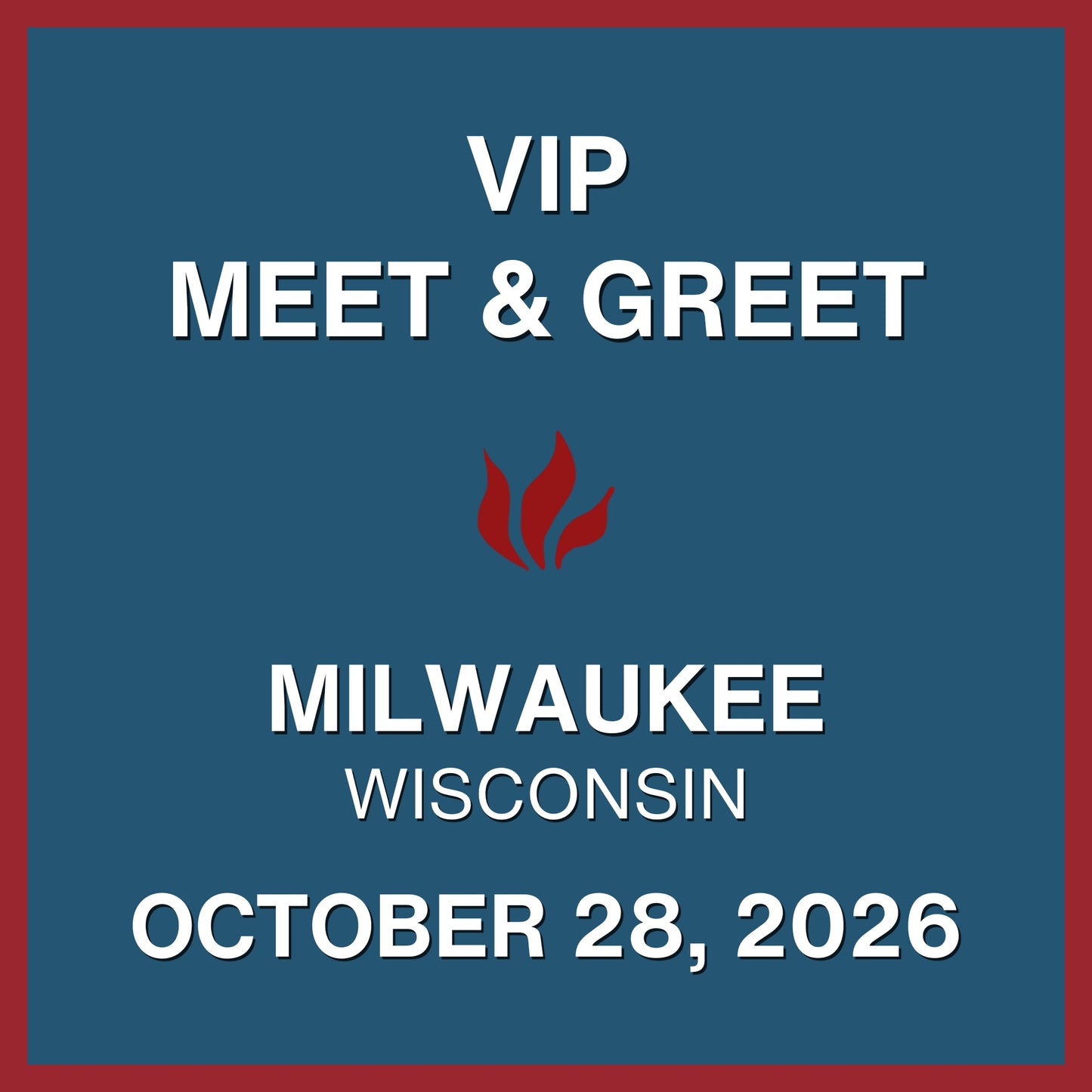 Foiled 20th Anniversary World Tour VIP Meet & Greet - OCT 28, 2026 - The Pabst Theater - Milwaukee, WI (5:00pm)