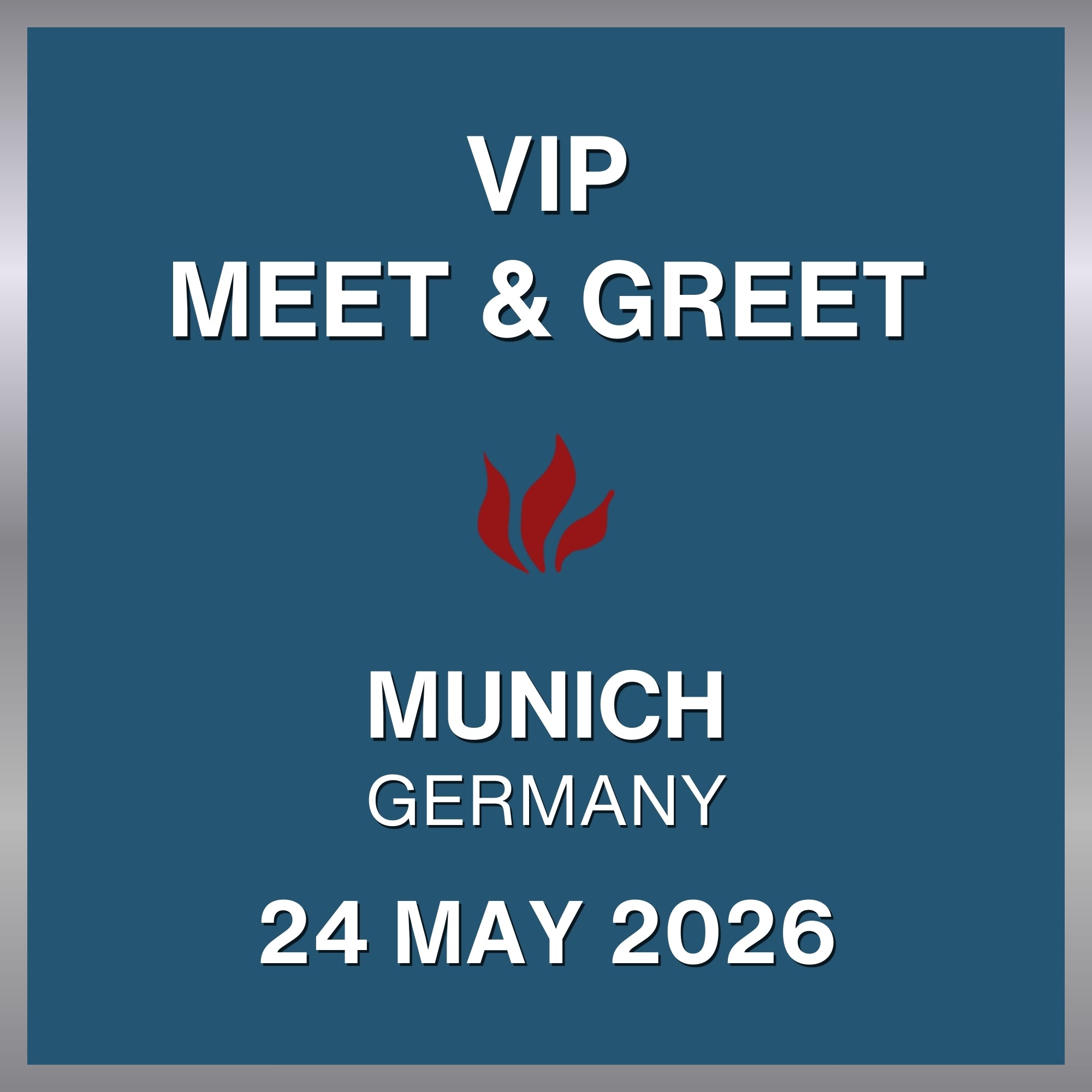 Blue October Foiled VIP Meet & Greet - Muffathalle – Munich – Blue