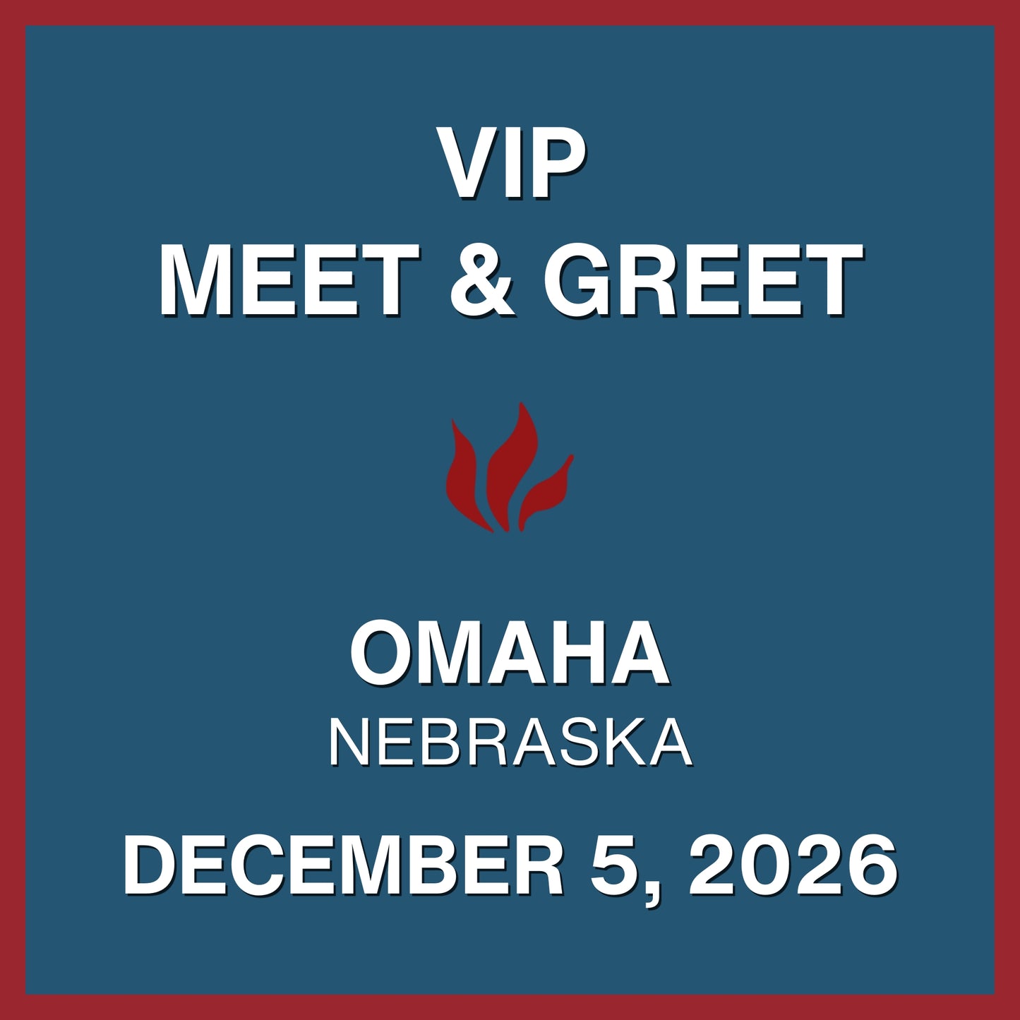 Foiled 20th Anniversary World Tour VIP Meet & Greet - DEC 5, 2026 - The Astro - Omaha, NE (5:00pm)