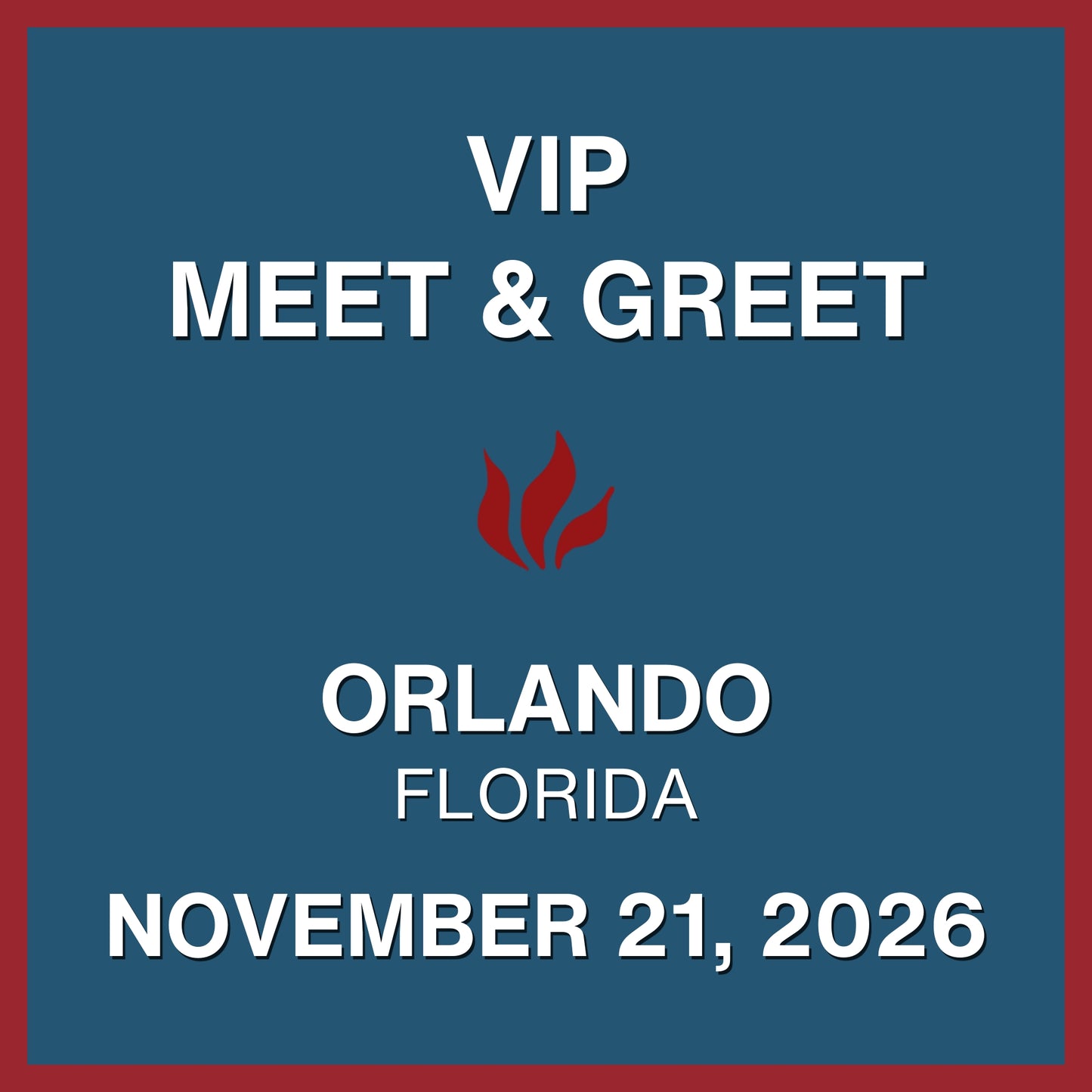 Foiled 20th Anniversary World Tour VIP Meet & Greet - NOV 21, 2026 - Hard Rock Live - Orlando, FL (5:00pm)