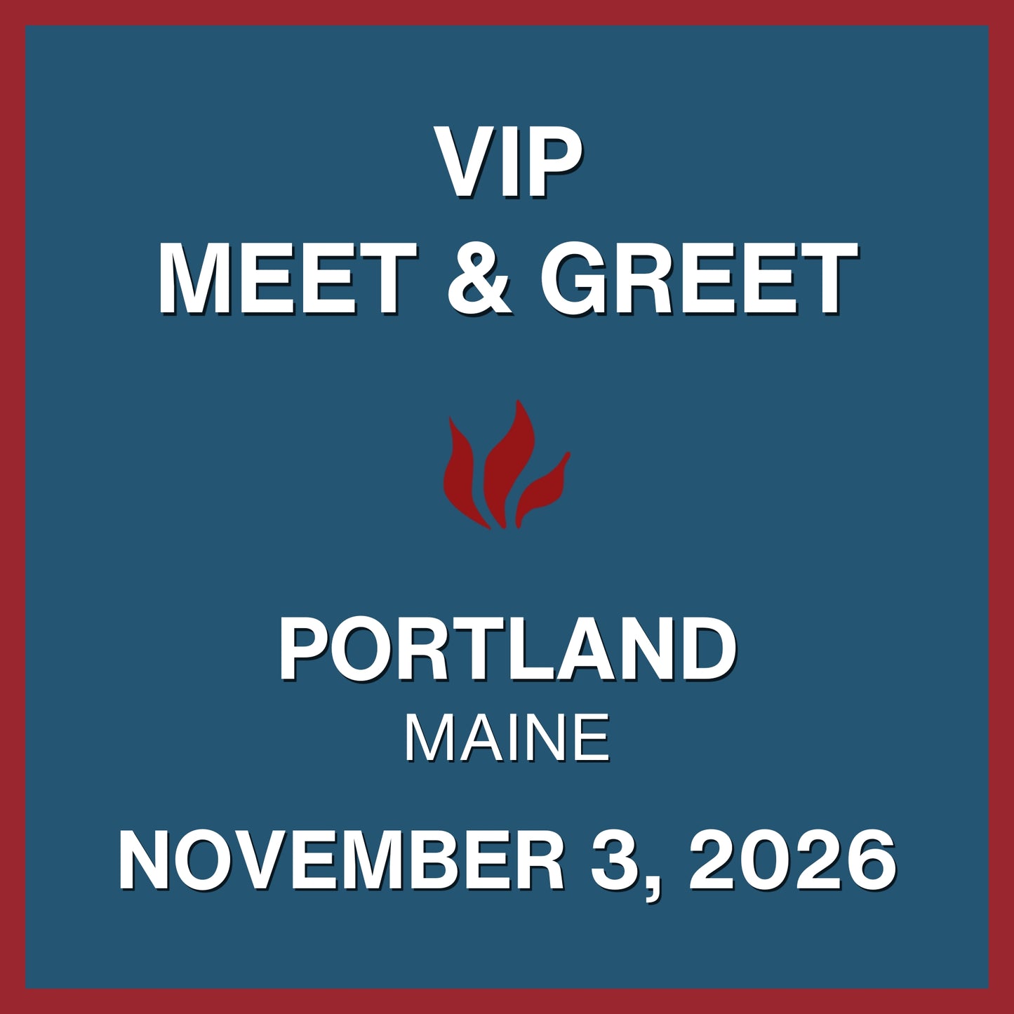 Foiled 20th Anniversary World Tour VIP Meet & Greet - NOV 3, 2026 - State Theatre - Portland, ME (5:00pm)