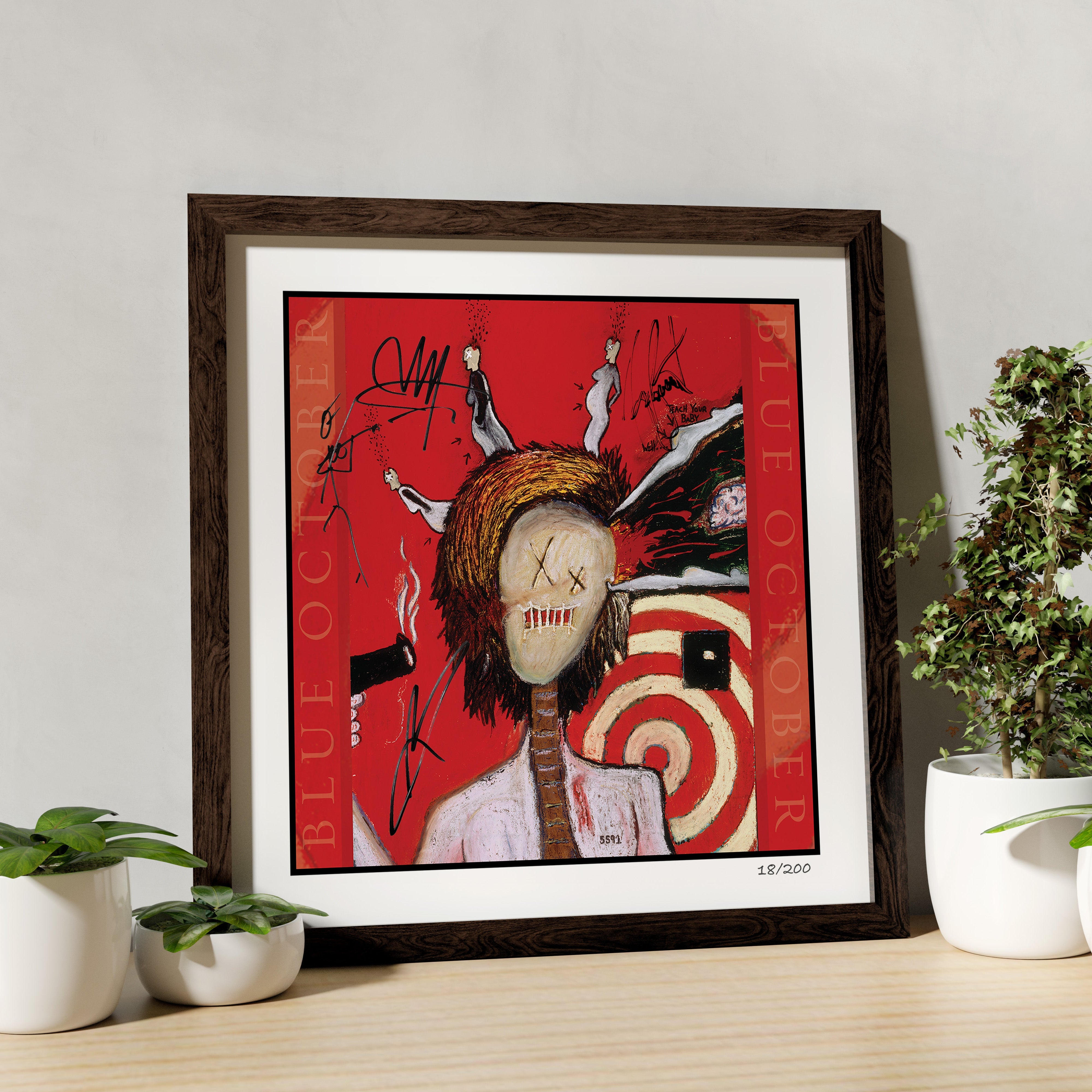Blue October Teach Your Baby Well Signed Art Print | Limited