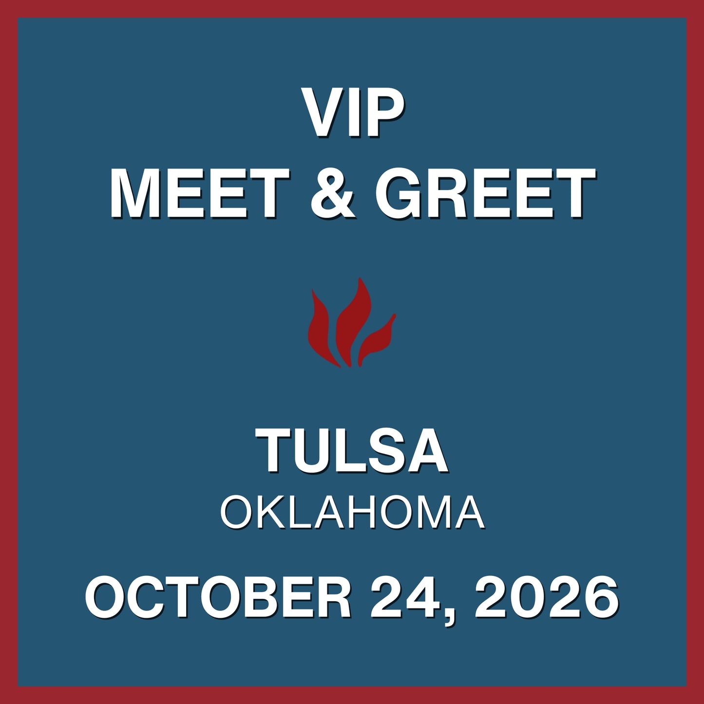 Foiled 20th Anniversary World Tour VIP Meet & Greet - OCT 24, 2026 - Tulsa Theater - Tulsa, OK (5:00pm)