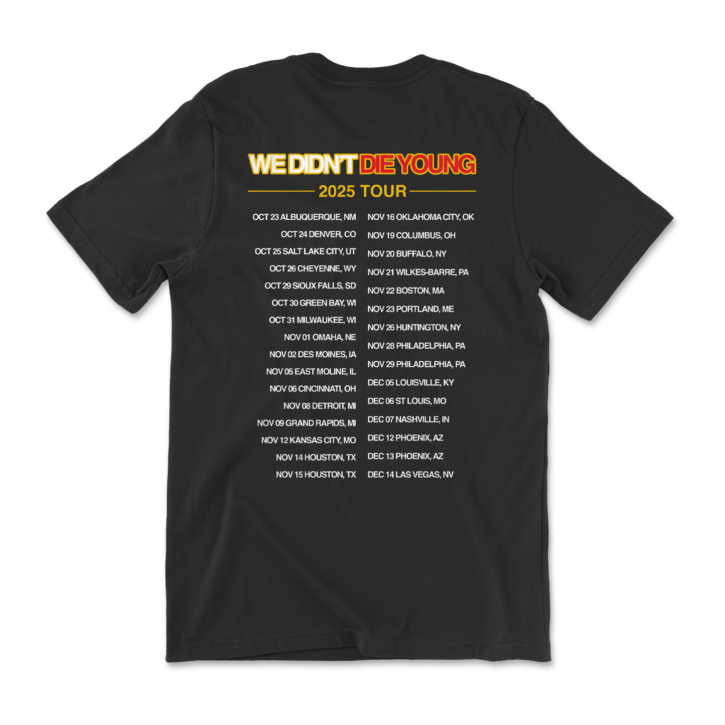 WDDY Falling Eagles 2025 Tour Tee