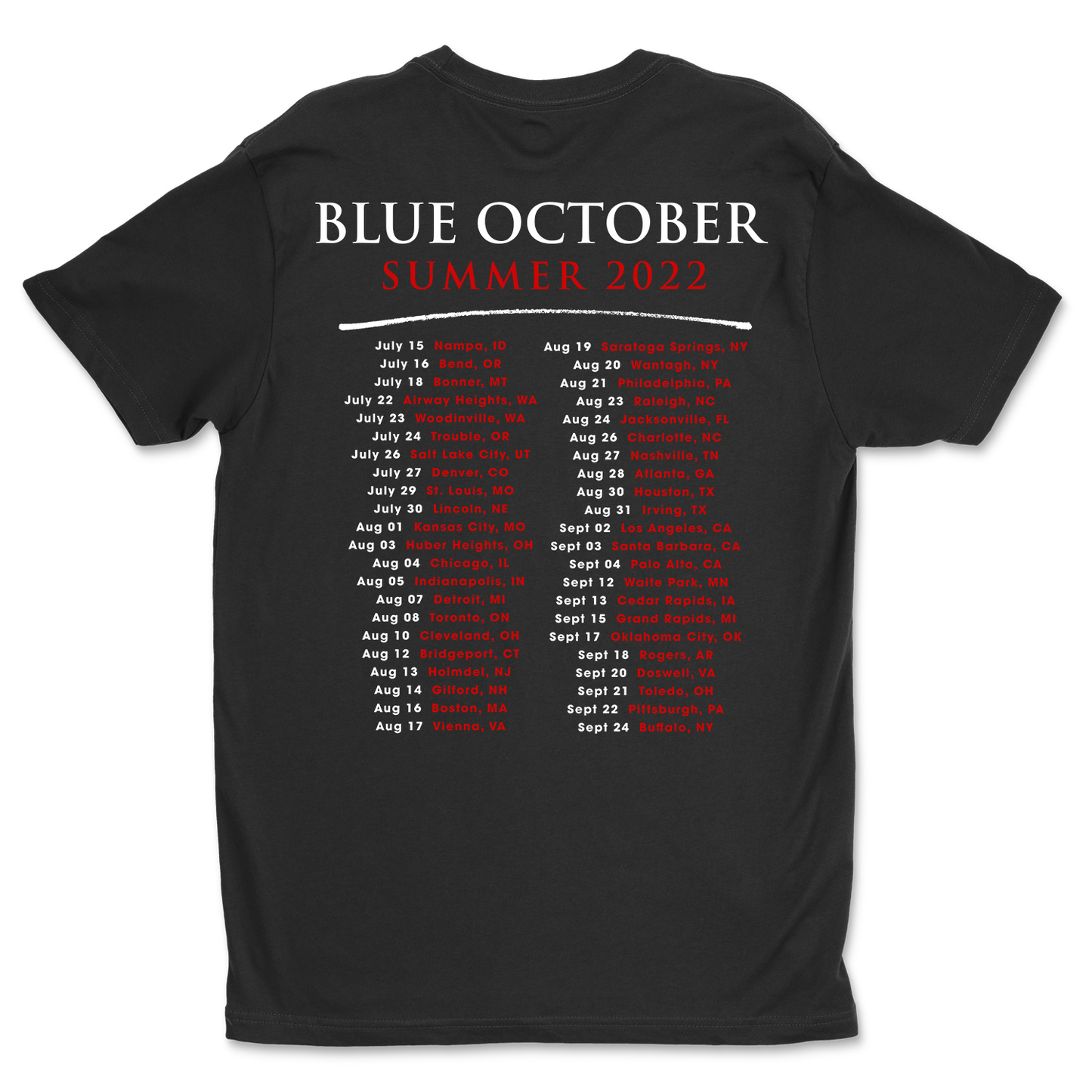 2022 Summer Tour Tee