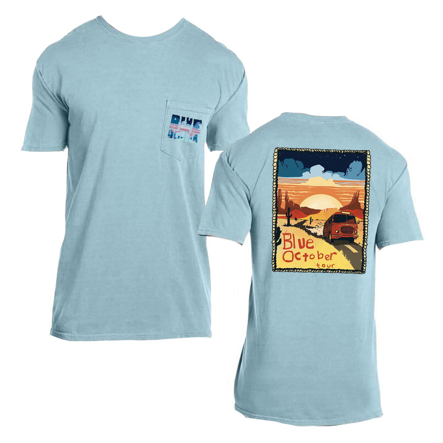 Desert Tourbus Pocket Tee