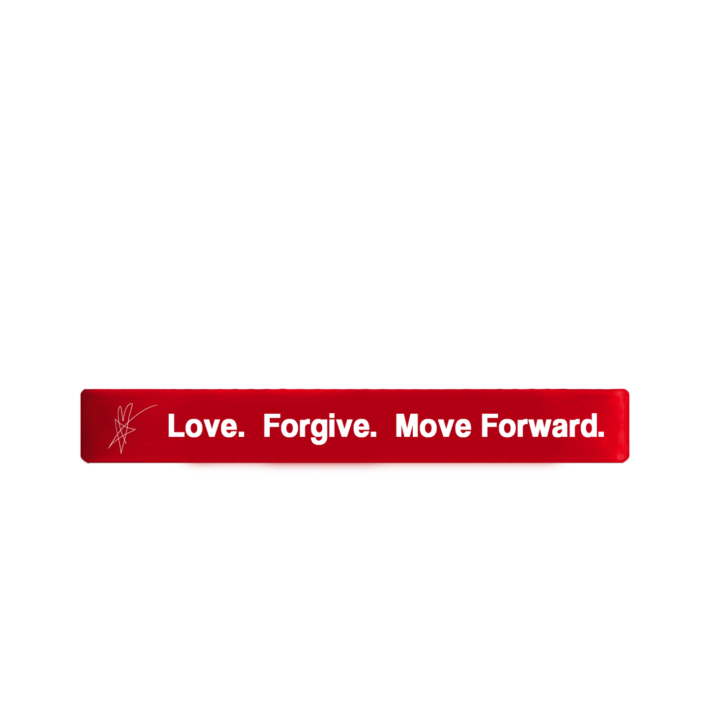 Move Forward Red Wristband