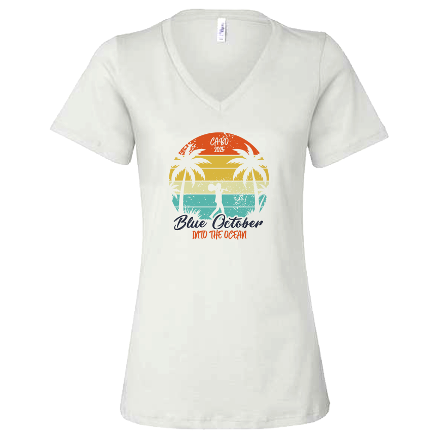 Commemorative Cabo 2025 Women's Relaxed Jersey V-Neck Tee (Pre-Order)